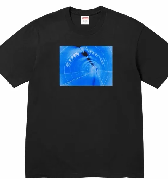 SS24 and T-shirt Black Space Tee Short S-XL Time Sleeve Tunnel Tunnel White 0708